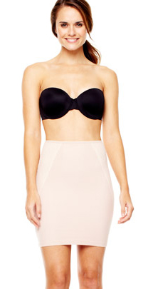 image of model for spanx shapewear with super control