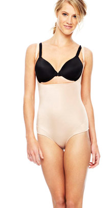 image of model for spanx shapewear with ultra control