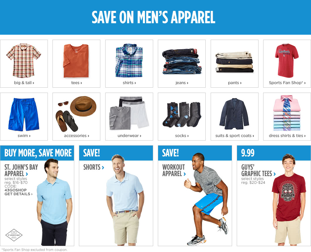 Men's Clothing Store, Plus Size Mens Clothing JCPenney