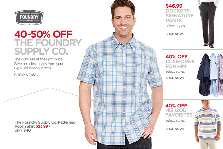 ... Tall Clothing: Big  Tall Suits, Mens Big  Tall Clothes - JCPenney