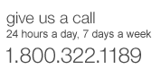 call us 1.800.322.1189