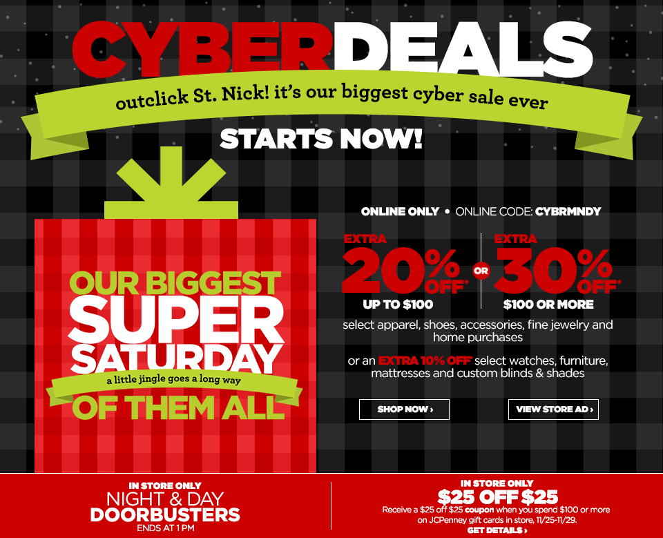 JCPENNEY CYBER DEALS jcpenney cyber deals