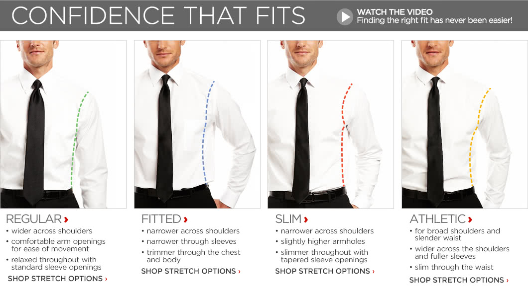 athletic cut dress shirts